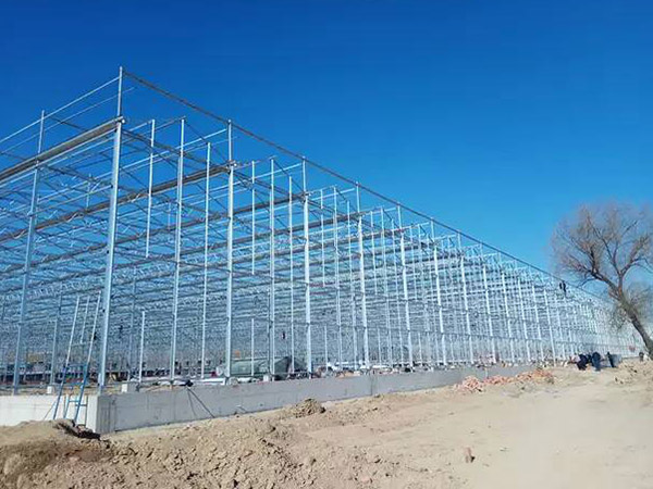 哈爾濱溫室大棚工程骨架施工
